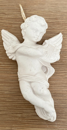 Hanging plaster cherub angel - hanging,