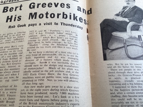 Bert greeves busmar sidecar - bert,