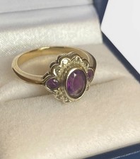Vintage 9ct Gold Amethyst &