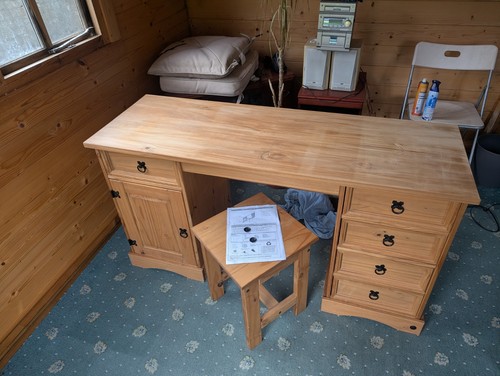 Corona computer desk straight - computer, desk,