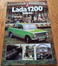 LADA 1200 SALOON car sales brochure from the UK, 1976 / 1977