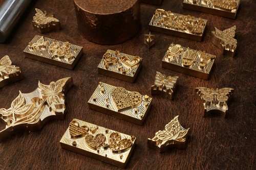 Custom leather stamp brass