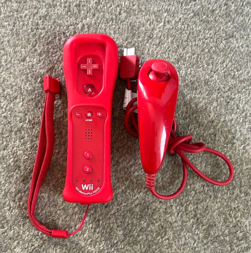 Official red nintendo wii - official,
