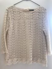 Massimo Dutti cream 3/4 sleeve