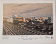Brand new Signed Ivan Berryman " Ryde Pier Head " Train Print 
