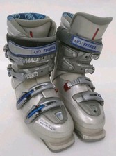 Tecnica Entryx RT2 Ski Boots Size 27.5 Flex Control Grey Blue Silver VGC SAS 