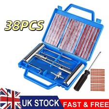 TYRE PUNCTURE REPAIR TOOL KIT MOTORCYCLE CAR VAN EMERGENCY TUBELESS TIRE PLUG