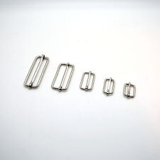 Metal Sliding Bars Buckles Straps for Webbing Strap Tape Craft 16 20 25 40 50 mm
