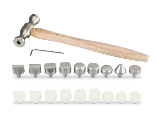 Planishing hammer with steel - hammer,