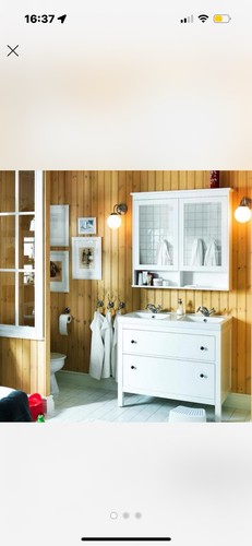 White mirror cabinet - white, brand