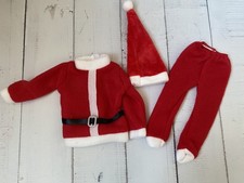 Ken Paul Boy Doll Red Santa Suit Hat Christmas Party Outfit (A8)