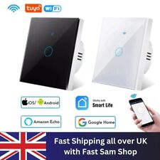 Tuya Smart Wifi Touch Light Switch NO Neutral Wire Required - UK 1/2/3 Gang