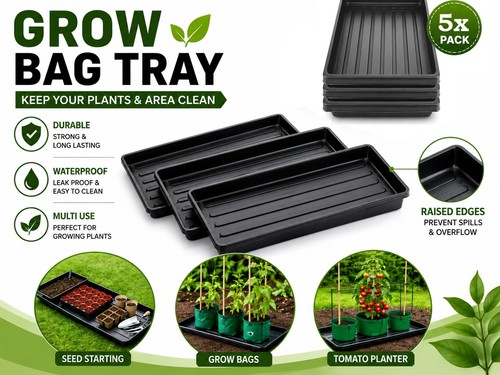 Heavy duty grow bag tray - heavy,