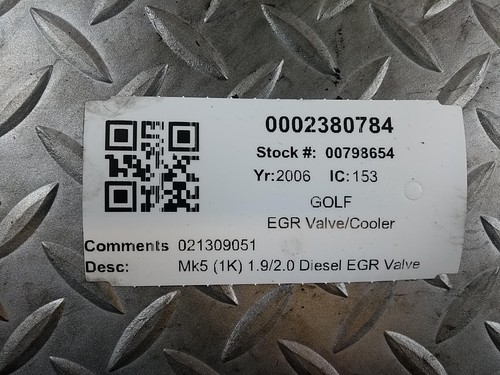 Volkswagen golf egr valve - egr,