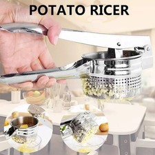 Stainless Steel Potato Ricer Masher Heavy Duty Press for Smooth Mash & Baby Food