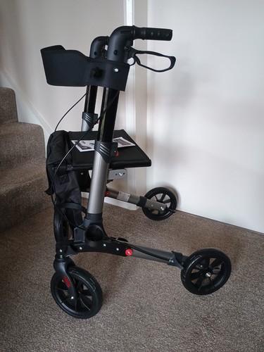 Homcom folding rollator - folding,