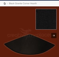 Corner hearth 1000mm x 1000mm or 940mm x 940mm granite Either Honed or Polished.