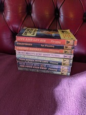 James Bond Vintage PAN Book Bundle x9 Job Lot Vintage 1960s PB Ian Fleming