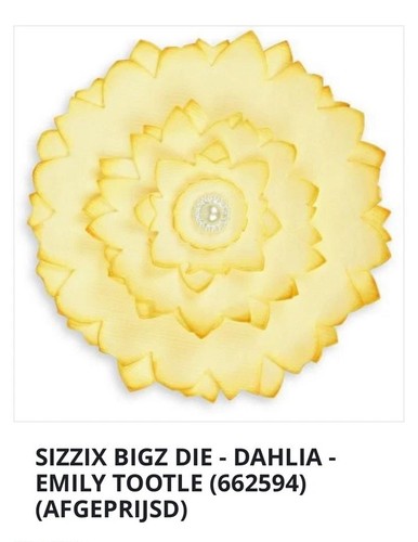 Sizzix bigz die dahlia - sizzix,