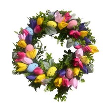 Easter Egg Wreath Easter Front