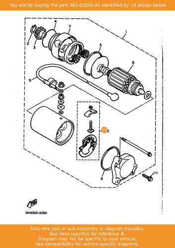 Yamaha brush holder assy - brush,