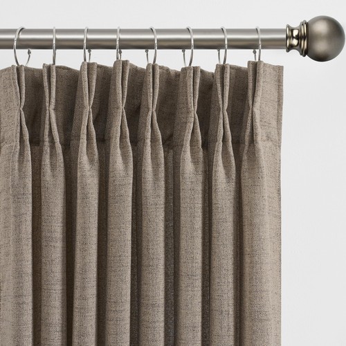 Pinch pleated sheer curtains - pleated,