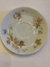 Antique Haviland Limoges France Autumn Leaf Tea Saucer Plate – Fine China, ~5.5”