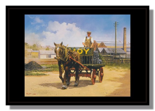 Horse drawn coal - , cart