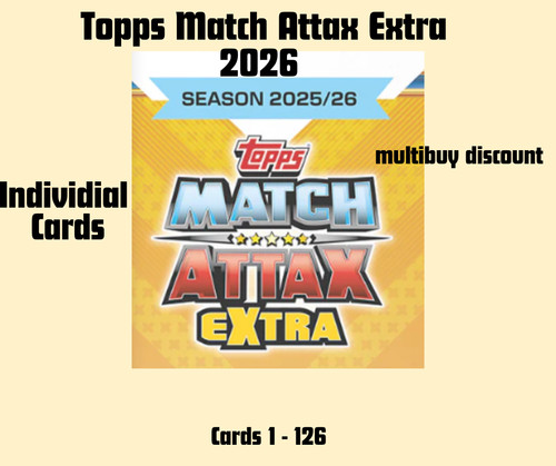 Match attax extra 2026 - match, topps