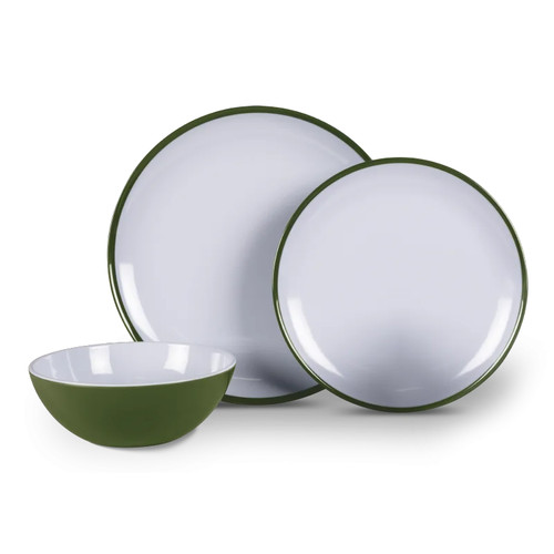 Fern green melamine - green, tableware