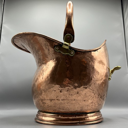 Antique victorian copper log - copper,