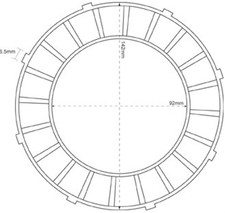 Burman Surflex friction clutch plate - AJS/Matchless models (1936-49)