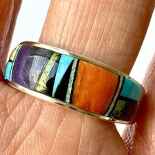 Navajo Inlay Turquoise Opal