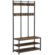 HOMCOM Entryway Coat Rack Hall