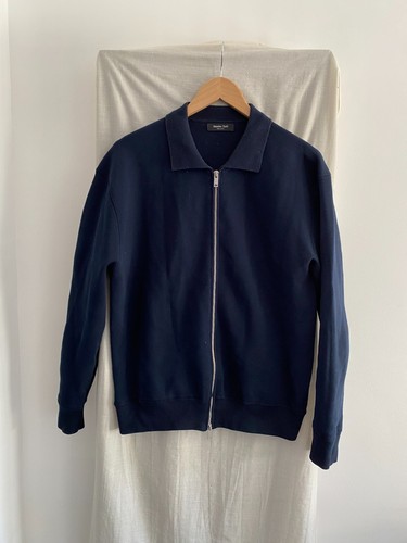 Massimo dutti navy full zip - navy,