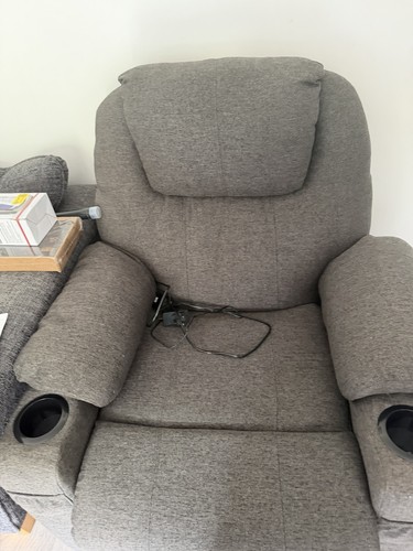 Grey fabric electric - electric, heated