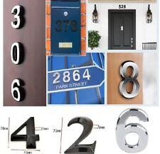 House Door Numbers Plaques, Stick On Self Adhesive, 3D Signs Hotel, Office