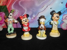 GOEBEL DISNEY HUMMEL "LITTLE MUSIC MAKERS" COLLECTION MICKEY MINNIE GOOFY DONALD