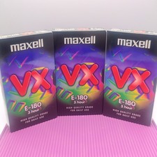 Maxwell VHS Blank Tape 3 pack