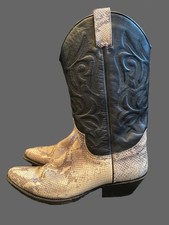 Handmade Snakeskin Cowboy Boots Size 45