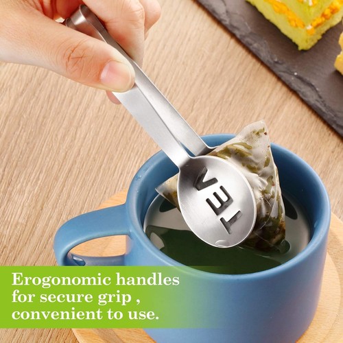 Tea bag squeezer tongs - bag,