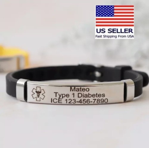 Bracelet silicon emergency - bracelet,