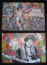 Mr Brainwash Set of 10 Art Postcards - Star Wars - Hendrix - Michael Jackson
