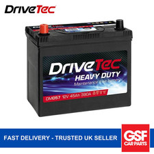 DriveTec Car Battery DM057 12V 45Ah 390A For Nissan Datsun 100A 1.0 F-II 1.0