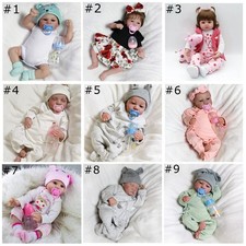 Realistic Reborn Baby Dolls Vinyl Silicone Lifelike Newborn Girl/Boy Doll Gift
