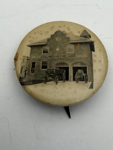 Vintage fire department - vintage, pin