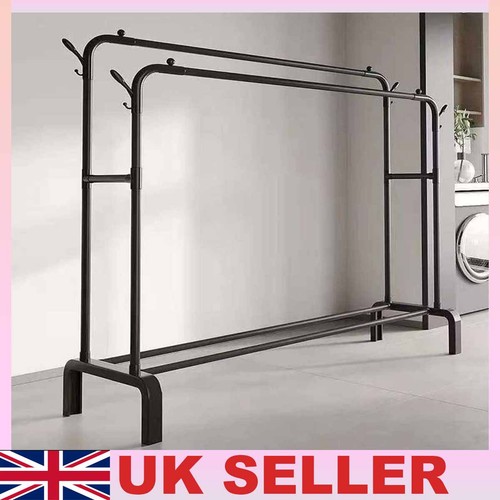 Black metal clothes hanger - metal,