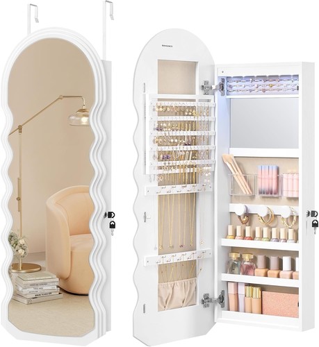 Mirror jewelry cabinet wall - cabinet,