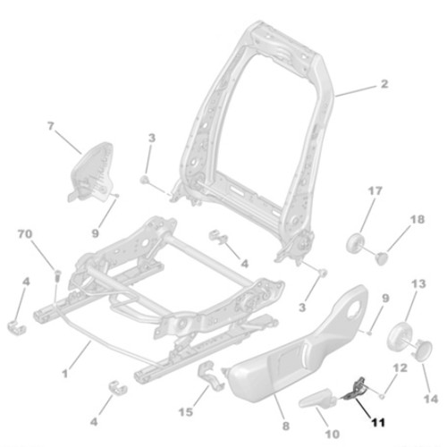 Genuine right drivers seat - drivers,