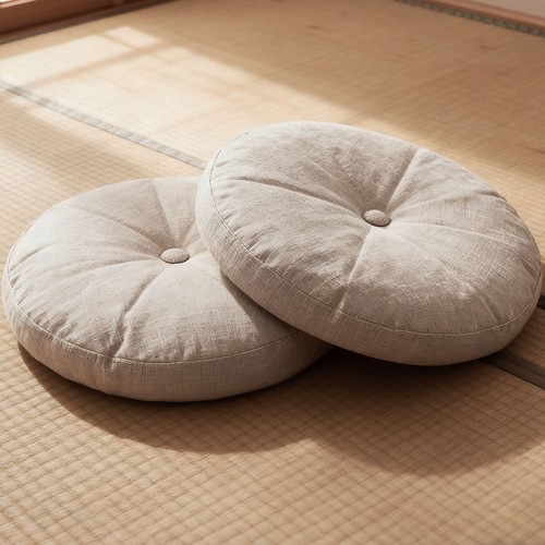 Round floor cushion tatami - cushion,